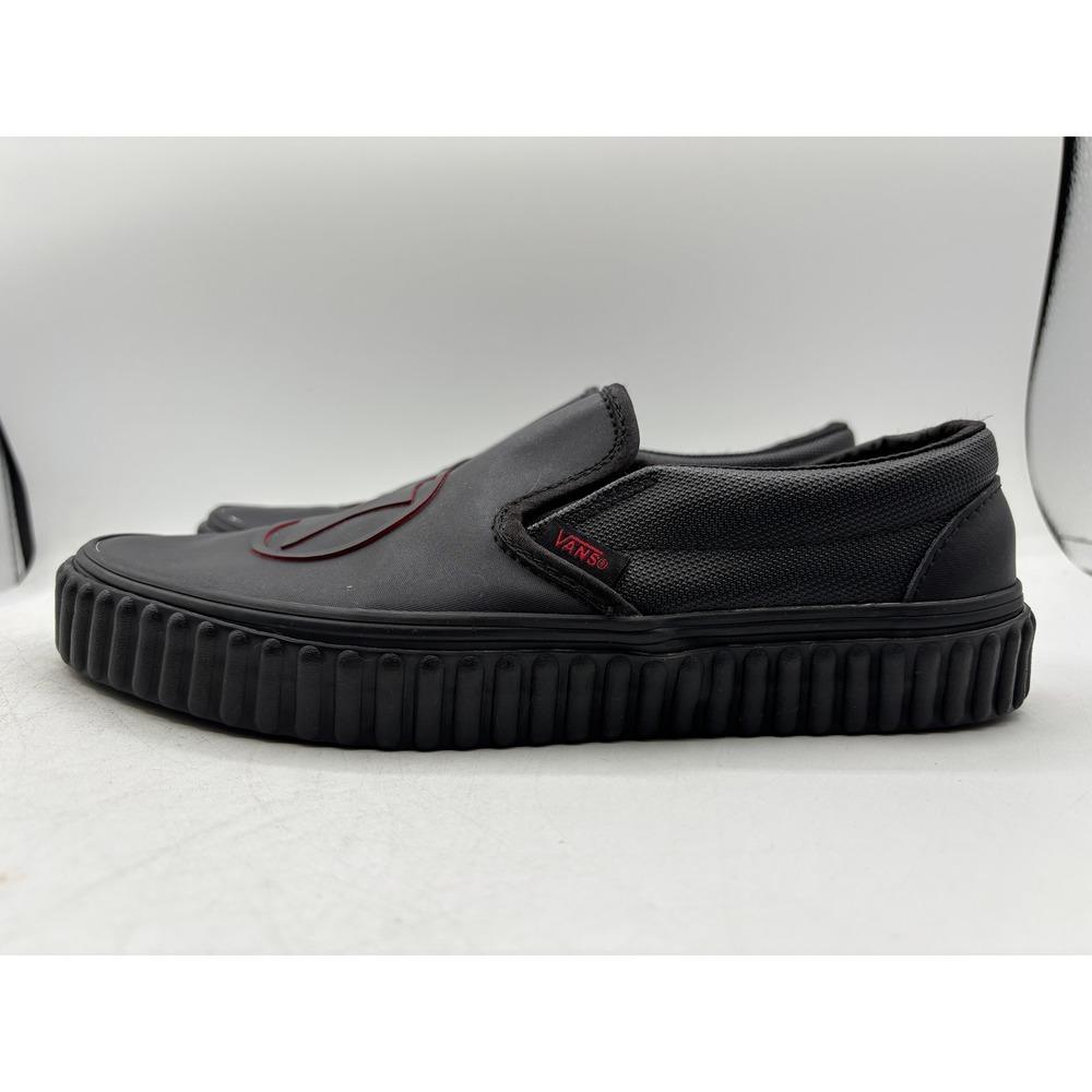 Vans x Marvel Black Widow Slip On Sneakers Men 6.5 Womens 8 Avengers Rare Collab